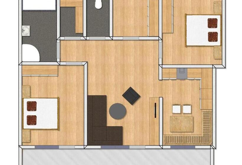 Apartament 2 Dormitoare, Bergsonnhof