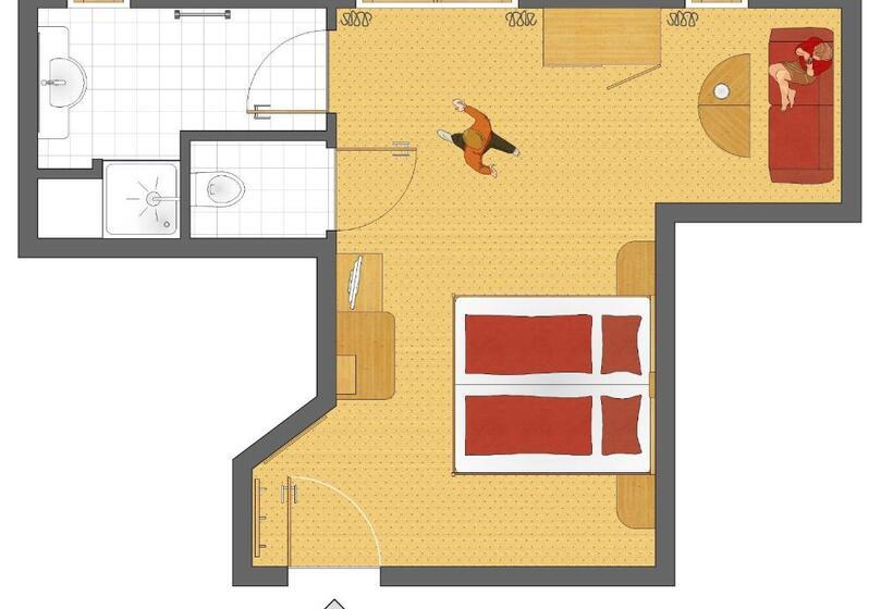 غرفة قياسية, Alpin Panoramahotel Lärchenhof