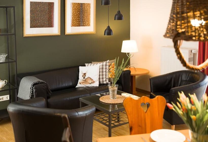 Апартаменты 2 спальни Вид на Сад, Apparthotel Steiger Bad Schandau