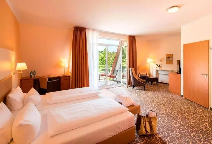 ガーデンビューデラックスルーム, Thermalis   Das Boardinghouse Im Kurpark Bad Hersfeld