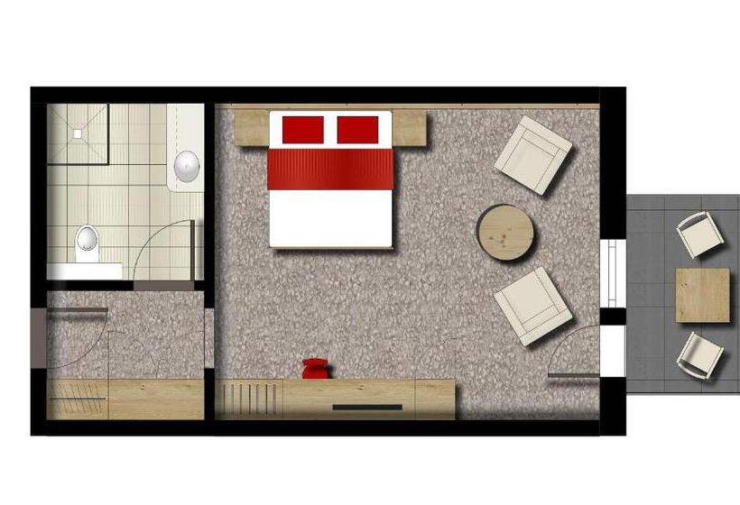 带阳台的豪华间, & Pension Traumblick