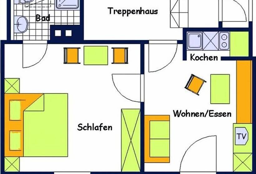 Апартаменты 1 Спальня, Ferienhaus Heimhof