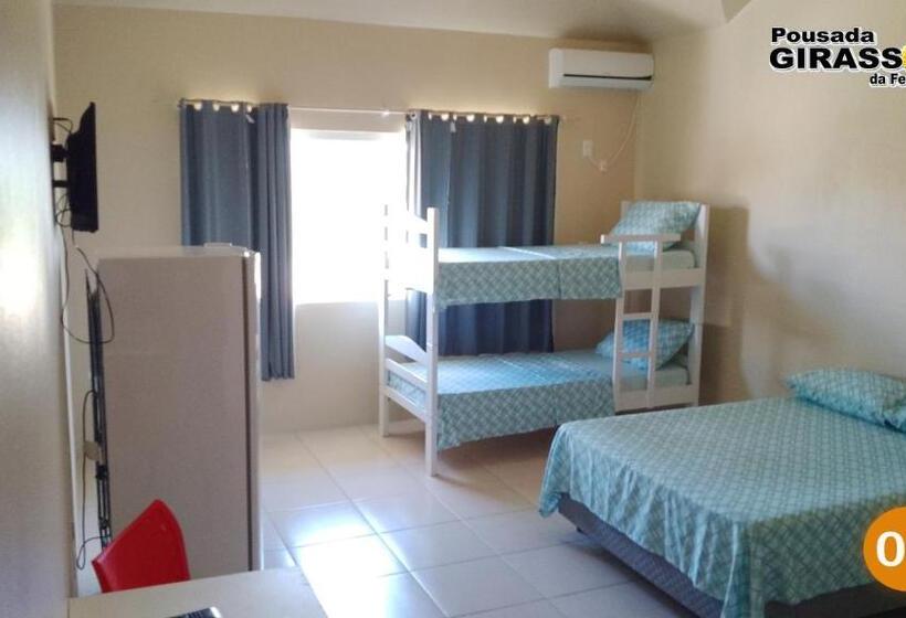 חדר סטנדרט לארבעה, Pousada Girassol Da Ferrugem