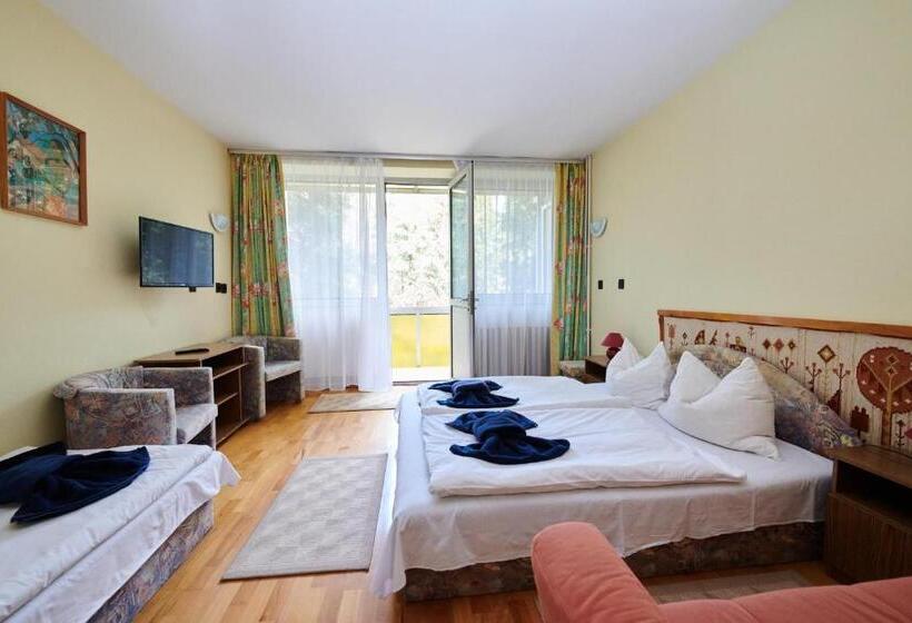 带花园景观的标准三人间, Retro Lido Vonyarcvashegy