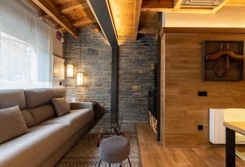 テラス付き１ベッドルームアパートメント, Cerdanya Mountain Residences