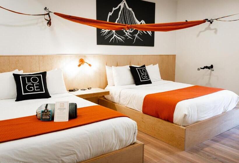חדר סטנדרט שתי מיטות זוגיות, Loge Leavenworth Downtown