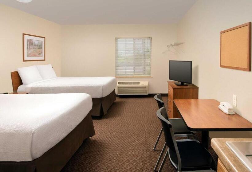 غرفه قياسيه سريرين مزدوجين, Woodspring Suites Kansas City Lenexa
