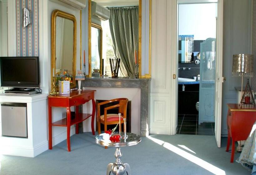 חדר דלוקס עם מרפסת, La Gourmandine