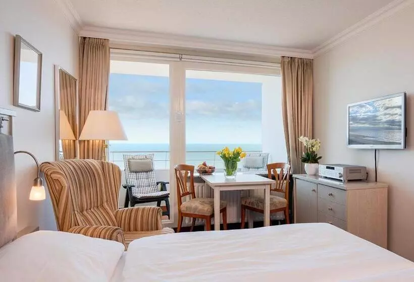 オーシャンビューのスタンダードシングルルーム, Strandhotel Monbijou Gmbh Garni