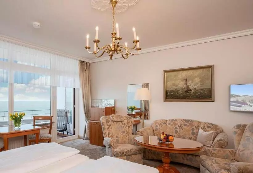 オーシャンビュースタンダードルームバルコニー付き, Strandhotel Monbijou Gmbh Garni