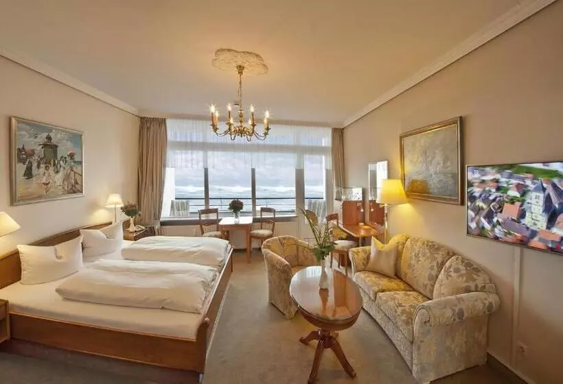 オーシャンビュースタンダードルームバルコニー付き, Strandhotel Monbijou Gmbh Garni