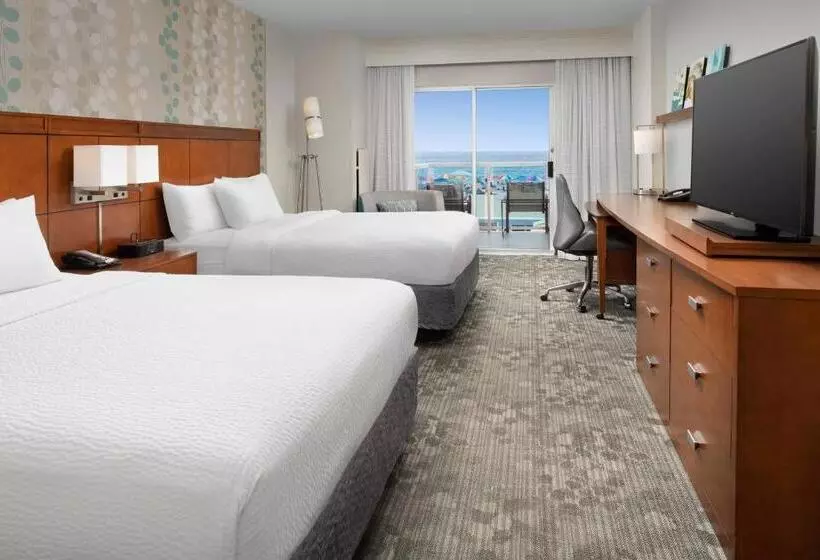 اتاق استاندارد با بالکن و چشم‌انداز دریا, Courtyard By Marriott Ocean City Oceanfront