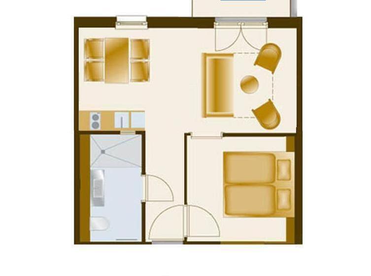 סוויטת ג'וניור עם מרפסת, Nymphe Strandhotel & Apartments