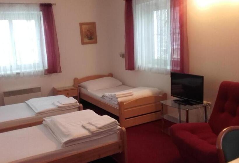 חדר סטנדרט לשלושה עם נוף לגינה, Pension Miltom