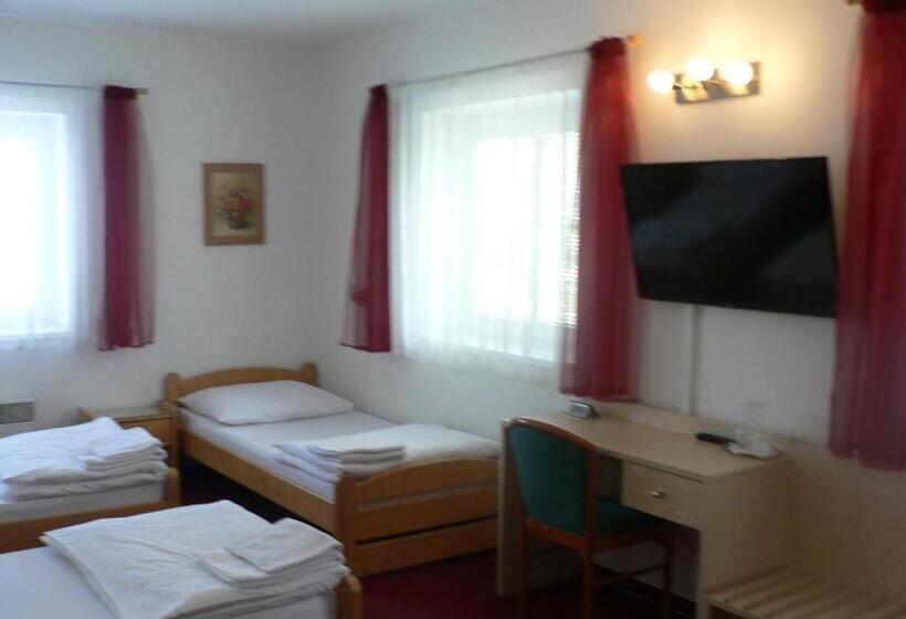 חדר סטנדרט לשלושה עם נוף לגינה, Pension Miltom