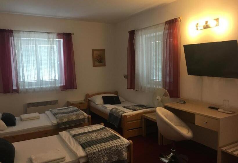 חדר סטנדרט לשלושה עם נוף לגינה, Pension Miltom