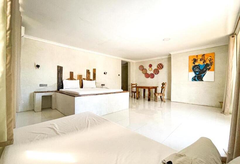 豪华海景房带阳台, Jambo Beach Hotel Paje