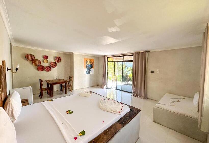 豪华海景房带阳台, Jambo Beach Hotel Paje