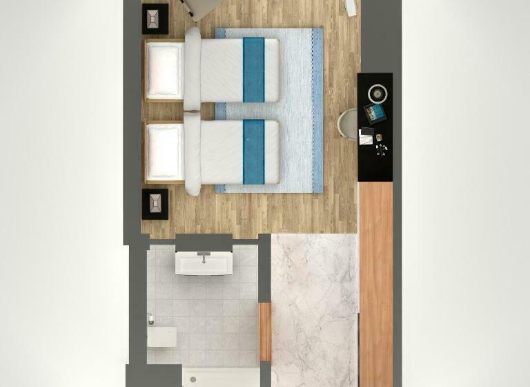 اتاق لوکس با چشمانداز شهر, Wyndham Grand Istanbul Levent Hotel & Conference Center