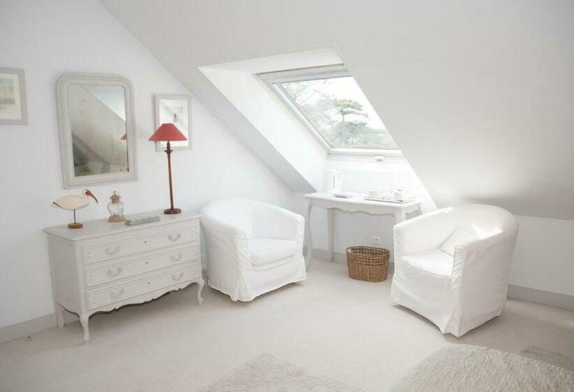 غرفة قياسية مطلّة علي البحر, Villa Flore Chambres D Hotes