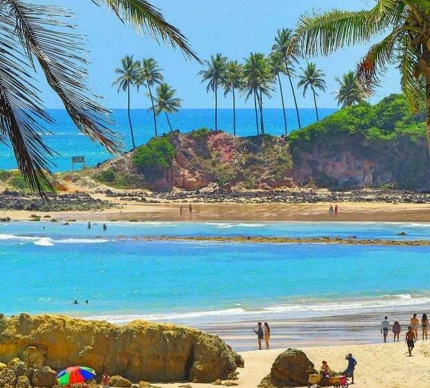 带1个卧室的带海景的公寓, Life Tabatinga Beach Flat Com Wi Fi