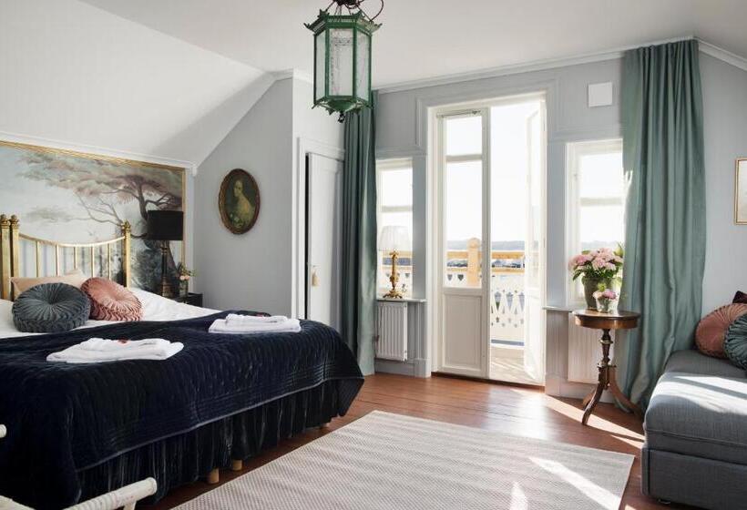 디럭스 테라스 룸 바다 전망, Strandflickornas Annex Gula Villan