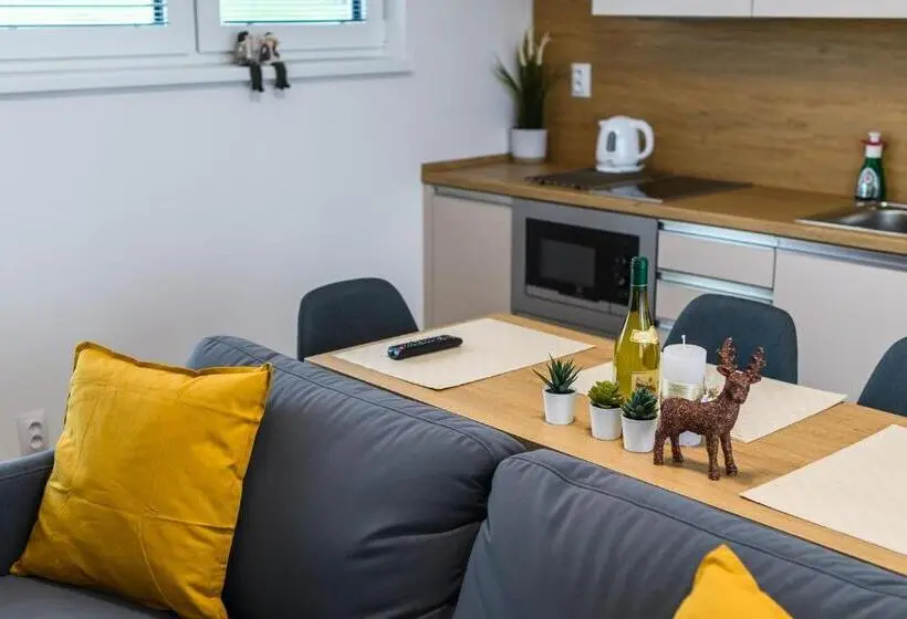 Huoneisto 1 Makuuhuone, Apartmány Nmnm Rezidence Nad Městem