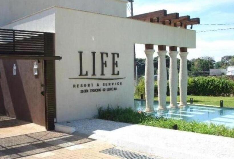 带1个卧室带花园景观的公寓, Life Resort   Flat Aconchegante