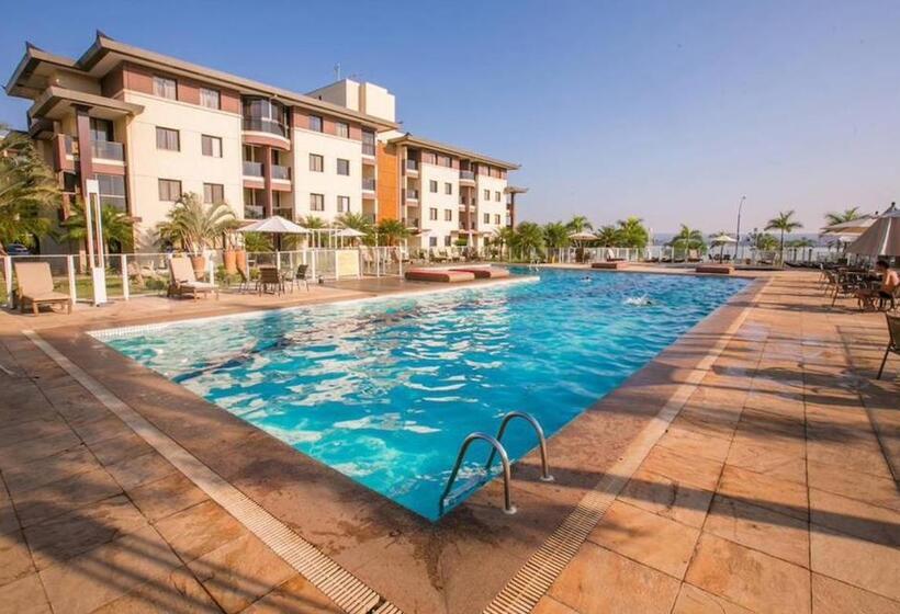 带1个卧室带花园景观的公寓, Life Resort   Flat Aconchegante