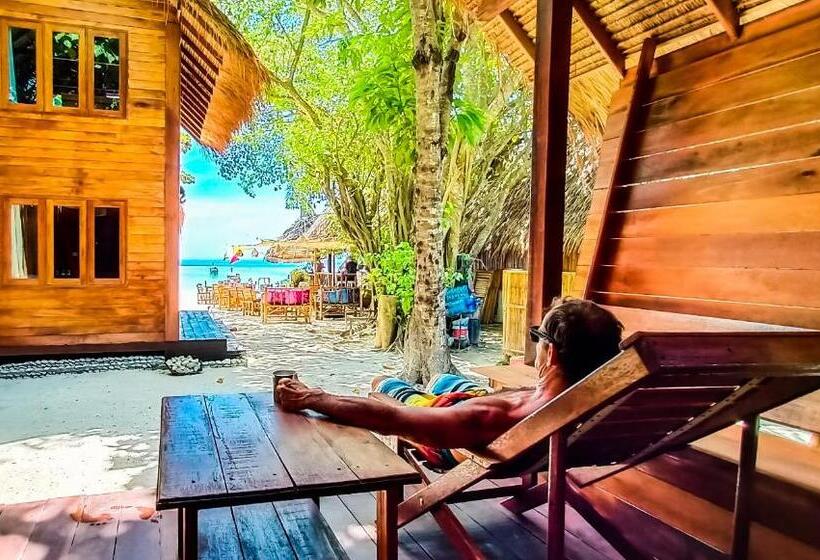 غرفة عائلية ذات إطلالة جانبية على البحر, Forra Pattaya Beach Front Bungalow