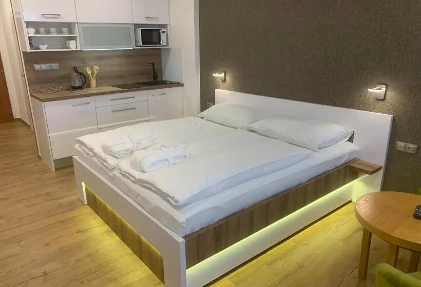 バルコニー付きデラックスルーム, Wellness & Spa Apartments Lipno   Frymburk