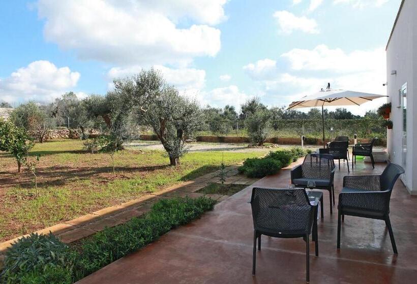 غرفة قياسية ثلاثية مطلة علي الحديقة, Salentospita Guest Rooms