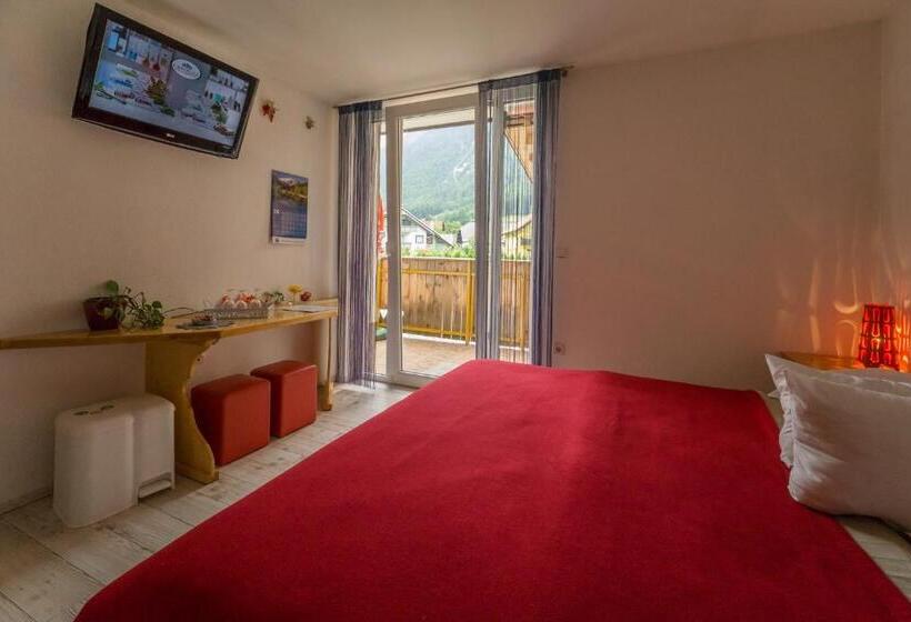 اتاق استاندارد چهارنفره با چشمانداز باغ, Aparthotel Pr Jakapč