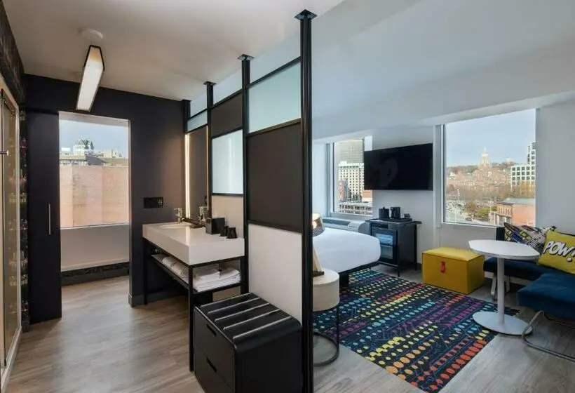اتاق استاندارد با تخت بزرگ, Aloft Providence Downtown