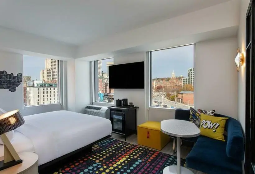 اتاق استاندارد با تخت بزرگ برای معلولان, Aloft Providence Downtown
