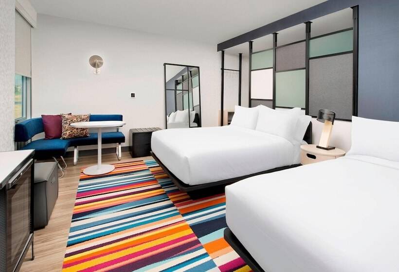 ２ダブルベッドのスタンダードルーム, Aloft Wilmington At Coastline Center