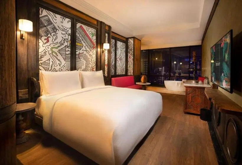 キングサイズベッドのスタンダードルーム, The Orient Jakarta, A Royal Hideaway