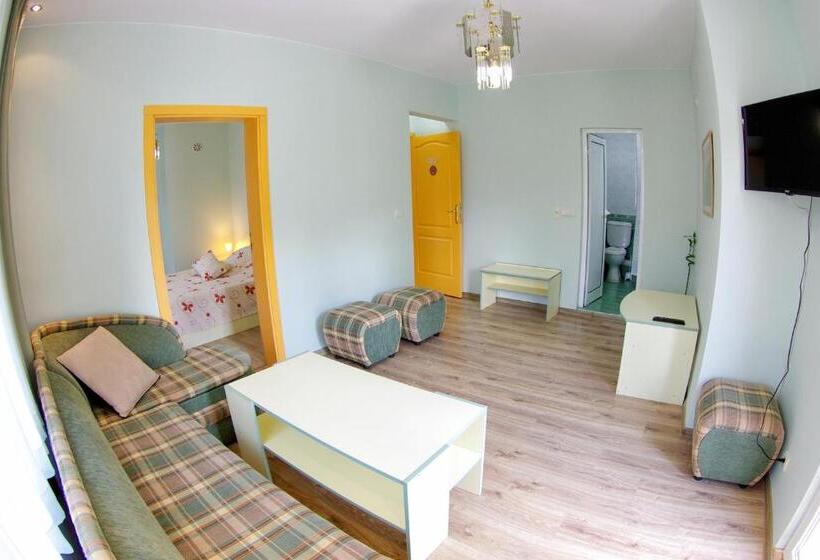 شقة غرفة نوم واحدة مزودة بشُرفة, приятелската къща