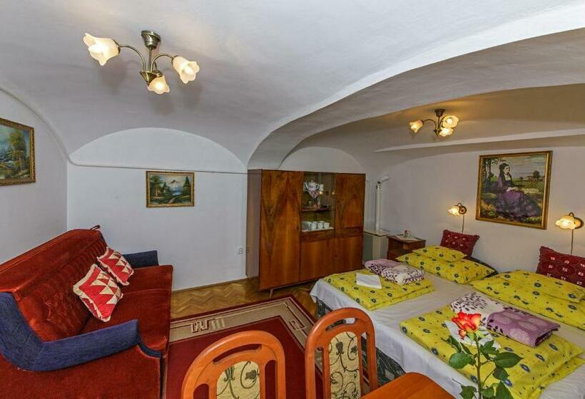 شقة غرفتين نوم مزودة بشُرفة, Barokk Vendégház