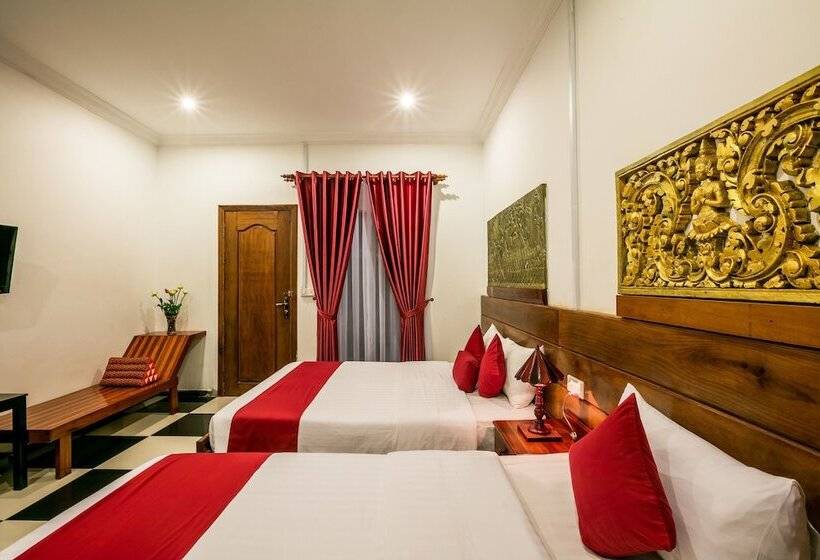 اتاق لوکس با چشم‌انداز استخر, Asanak D Angkor Boutique