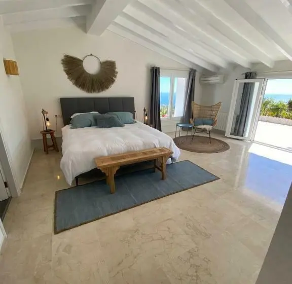 オーシャンビューデラックスルームバルコニー付き, B&b Casa Pedramala