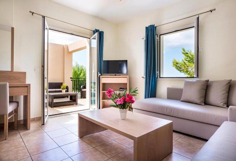 1침실 수피리어 아파트 바다 전망, Dionysos Village Resort