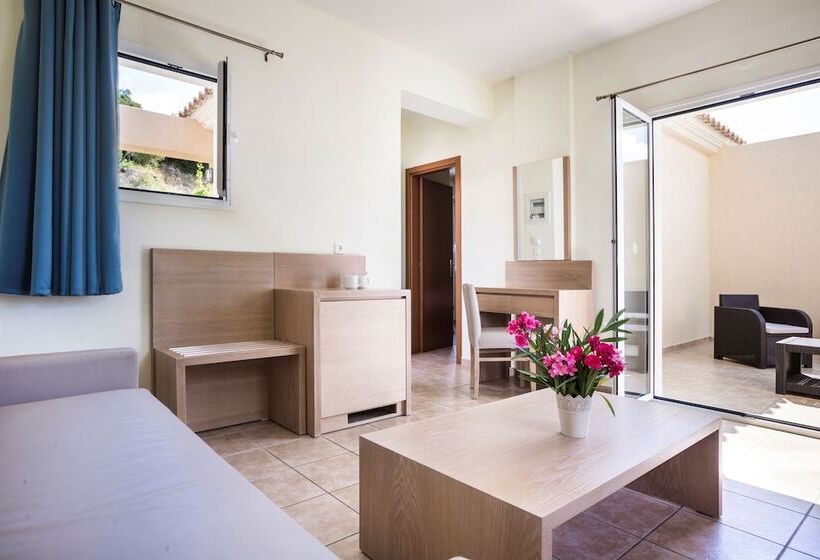 1침실 수피리어 아파트 바다 전망, Dionysos Village Resort