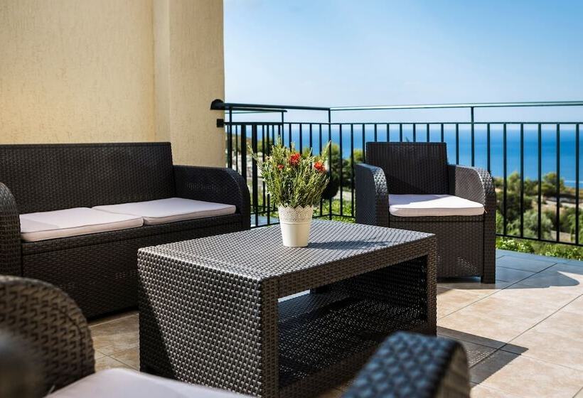 1침실 수피리어 아파트 바다 전망, Dionysos Village Resort