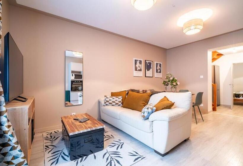 آپارتمان 2 خوابه, Mon Appart Hôtel   Gare De Limoges   Charmant Duplex 1 Et 2 Chambres   Parking En Supp