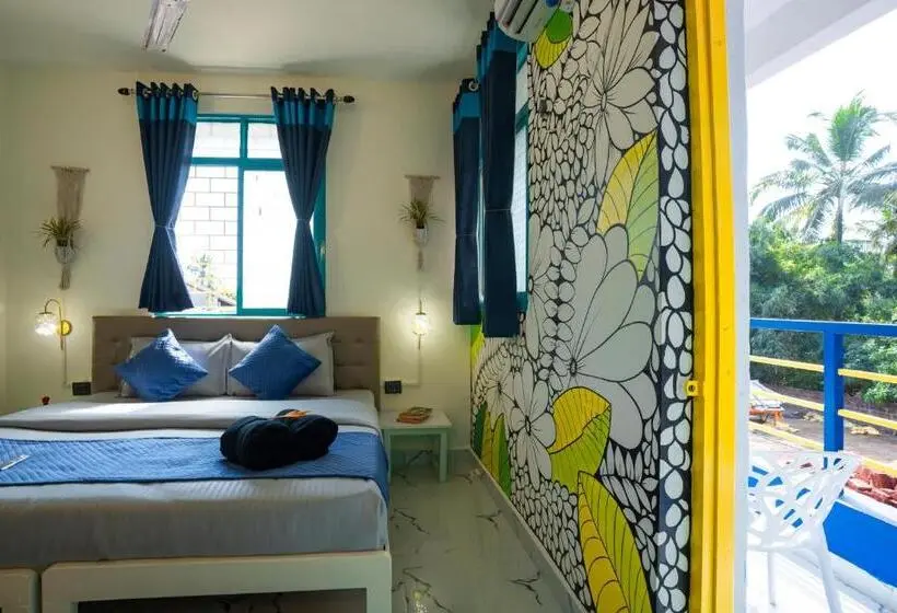 バルコニー付きデラックスルーム, Shalom Backpackers Anjuna Goa