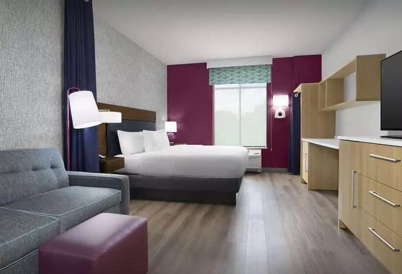 キングサイズベッドのスイートルーム, Embassy Suites By Hilton Chicago Naperville