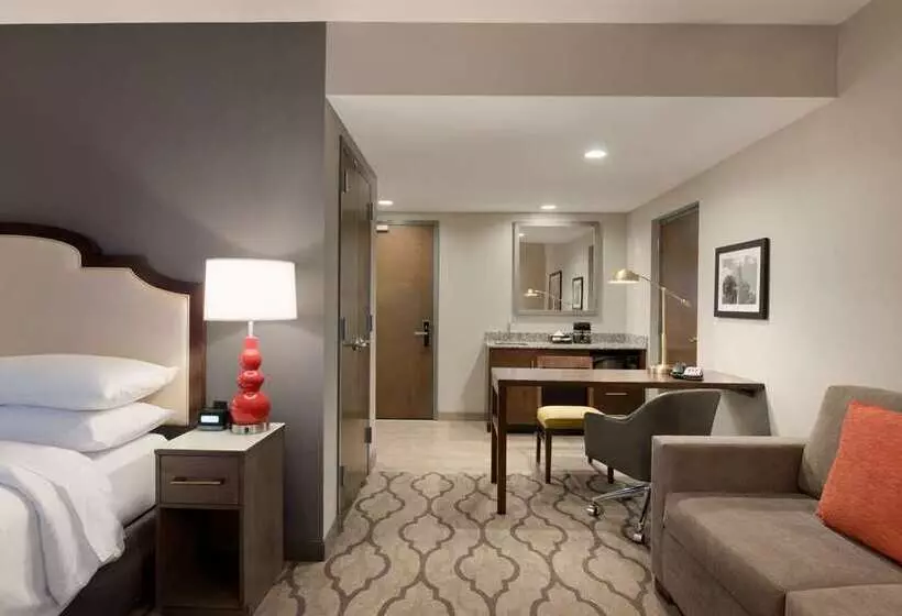 キングサイズベッドのスイートルーム, Embassy Suites By Hilton Chicago Naperville