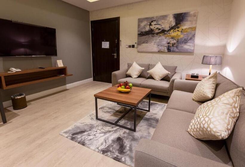 דירת חדר, دانة المروج للأجنحة الفندقية Danat Almourouj Hotel Suites