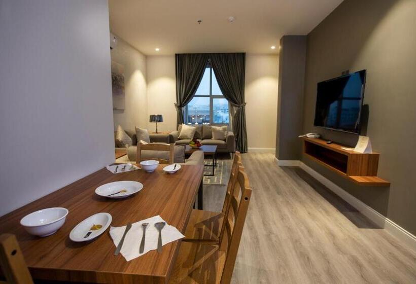 דירת חדר, دانة المروج للأجنحة الفندقية Danat Almourouj Hotel Suites